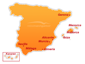 spanien landkarte
